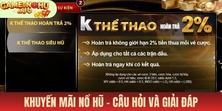 Giải đáp băn khoăn về khuyến mãi nổ hũ chuẩn nhất