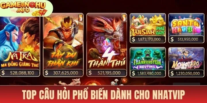 FAQs được người chơi quan tâm nhất về Nhatvip