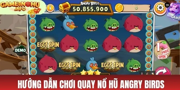 Nổ hũ Angry birds được thiết lập với nhiều lines khác nhau