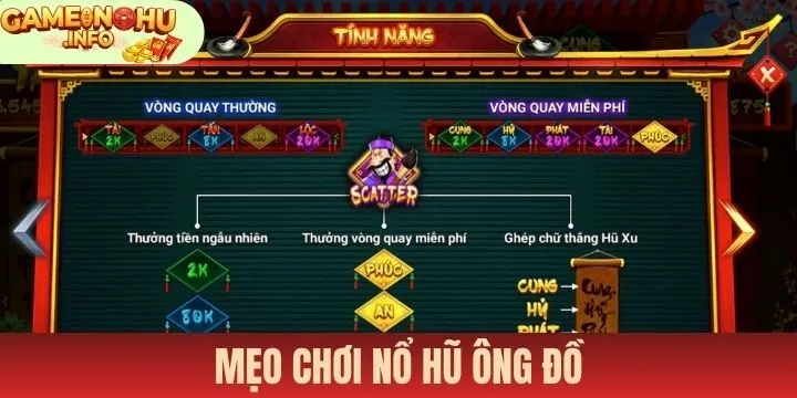 Nắm bắt mẹo cược dễ thắng tại Nổ hũ ông đồ
