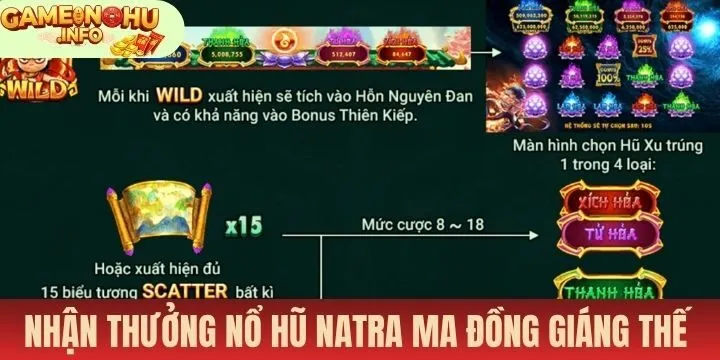 Thắng lớn với Nổ hũ Natra ma đồng giáng thế