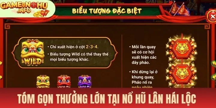 Tóm gọn tiền thưởng về túi tại Nổ hũ Lân hái lộc 