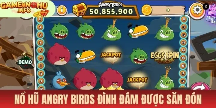 Nổ hũ Angry birds được các game thủ săn đón