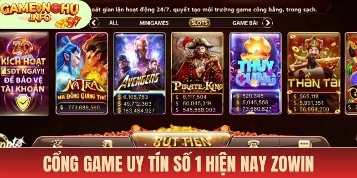 Zowin game nổ hũ uy tín số 1 hiện nay